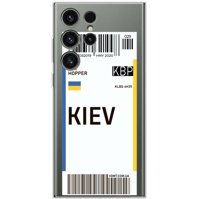 Прозрачный чехол BoxFace Samsung Galaxy S23 Ultra (S918) Ticket Kiev