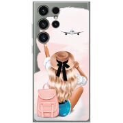 Прозрачный чехол BoxFace Samsung Galaxy S23 Ultra (S918) Travel Girl