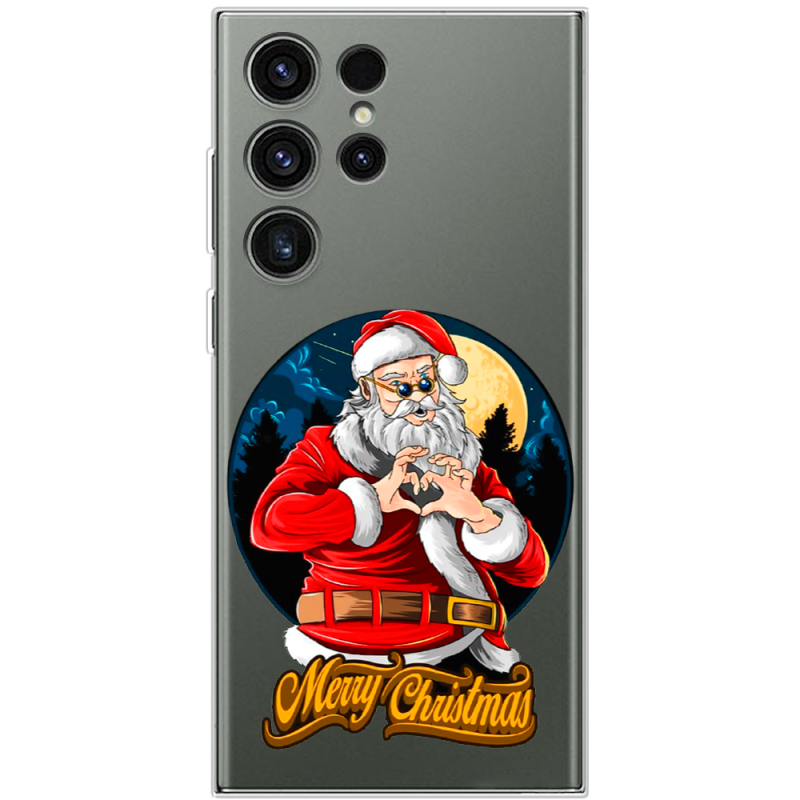 Прозрачный чехол BoxFace Samsung Galaxy S23 Ultra (S918) Cool Santa