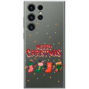 Прозрачный чехол BoxFace Samsung Galaxy S23 Ultra (S918) Merry Christmas