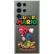 Прозрачный чехол BoxFace Samsung Galaxy S23 Ultra (S918) Super Mario