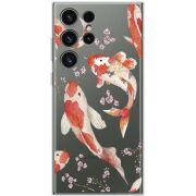 Прозрачный чехол BoxFace Samsung Galaxy S23 Ultra (S918) Japanese Koi Fish
