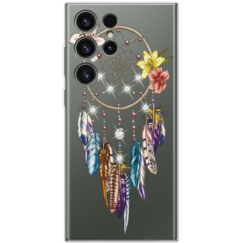 Чехол со стразами Samsung Galaxy S23 Ultra (S918) Dreamcatcher