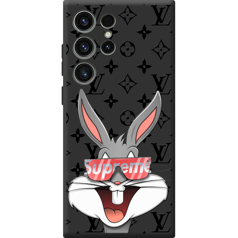 Черный чехол BoxFace Samsung Galaxy S23 Ultra (S918) looney bunny