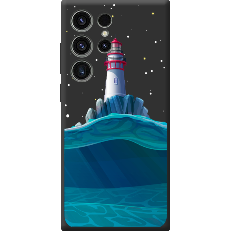 Черный чехол BoxFace Samsung Galaxy S23 Ultra (S918) Lighthouse