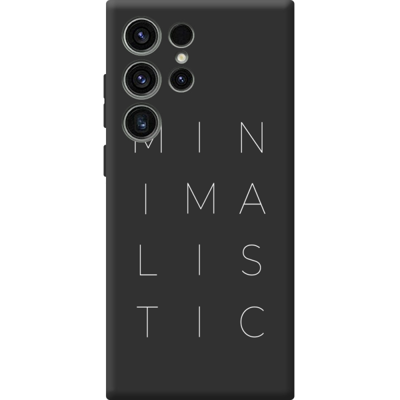 Черный чехол BoxFace Samsung Galaxy S23 Ultra (S918) Minimalistic