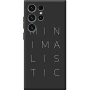 Черный чехол BoxFace Samsung Galaxy S23 Ultra (S918) Minimalistic