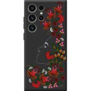 Черный чехол BoxFace Samsung Galaxy S23 Ultra (S918) 3D Ukrainian Muse