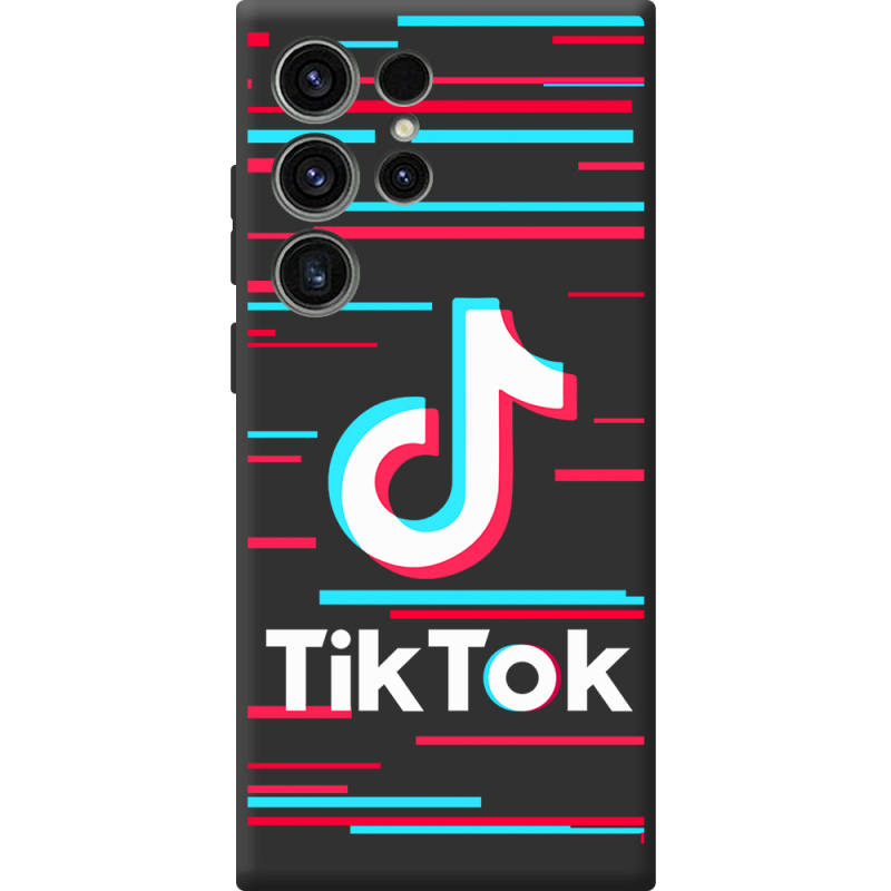 Черный чехол BoxFace Samsung Galaxy S23 Ultra (S918) Tik Tok