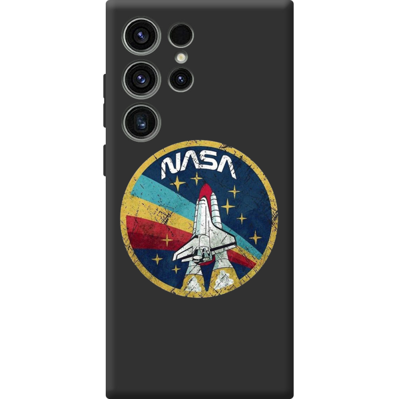 Черный чехол BoxFace Samsung Galaxy S23 Ultra (S918) NASA