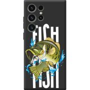 Черный чехол BoxFace Samsung Galaxy S23 Ultra (S918) Fish