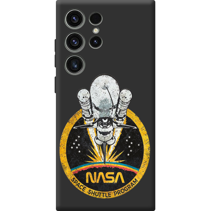 Черный чехол BoxFace Samsung Galaxy S23 Ultra (S918) NASA Spaceship