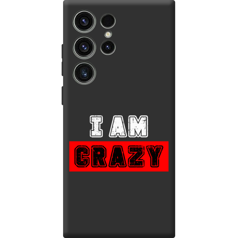 Черный чехол BoxFace Samsung Galaxy S23 Ultra (S918) I'm Crazy
