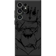 Черный чехол BoxFace Samsung Galaxy S23 Ultra (S918) Bear King