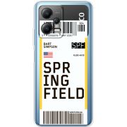 Прозрачный чехол BoxFace Xiaomi Poco X5 5G Ticket Springfield