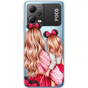 Прозрачный чехол BoxFace Xiaomi Poco X5 5G Mouse Girls