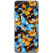 Прозрачный чехол BoxFace Xiaomi Poco X5 5G Butterfly Morpho