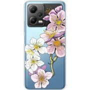 Прозрачный чехол BoxFace Xiaomi Poco X5 5G Cherry Blossom