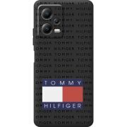 Черный чехол BoxFace Poco X5 5G Tommy Print