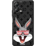 Черный чехол BoxFace Poco X5 5G looney bunny