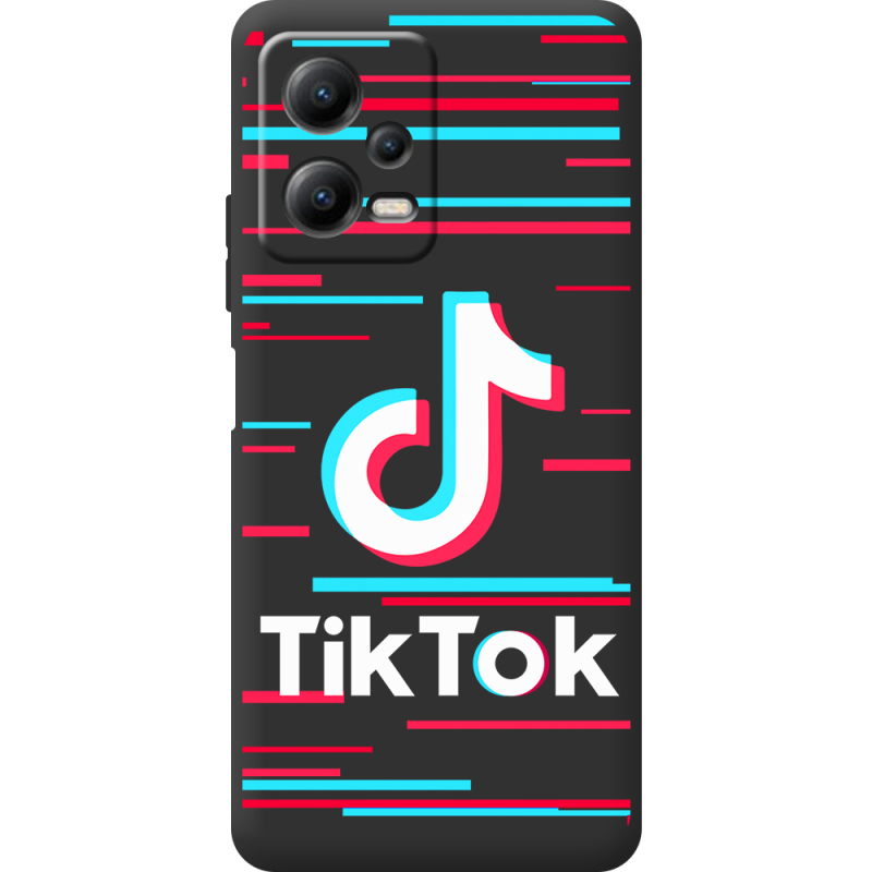 Черный чехол BoxFace Poco X5 5G Tik Tok