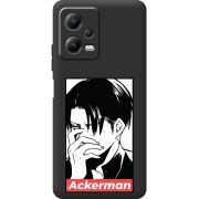Черный чехол BoxFace Poco X5 5G Attack On Titan - Ackerman