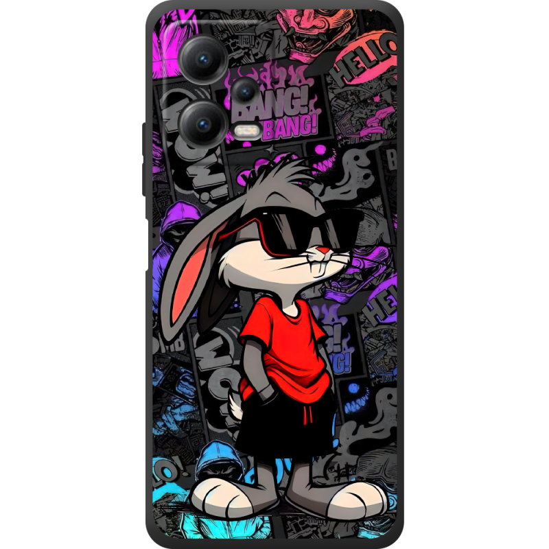 Черный чехол BoxFace Poco X5 5G Малий вухань