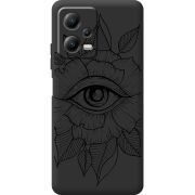 Черный чехол BoxFace Poco X5 5G Eye