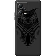 Черный чехол BoxFace Poco X5 5G Owl