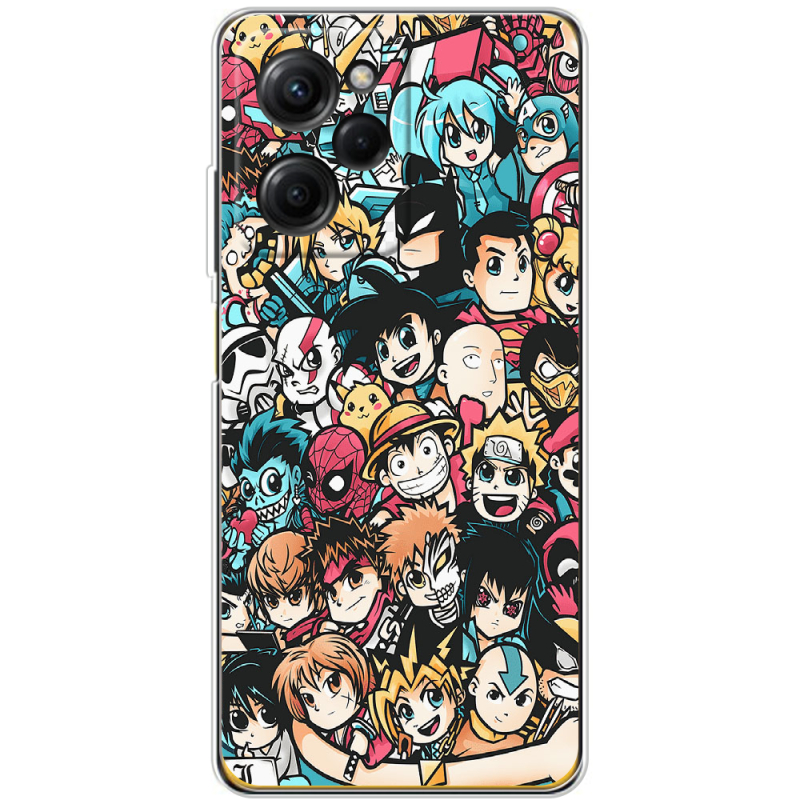 Чехол BoxFace Xiaomi Poco X5 Pro 5G Anime Stickers