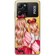 Прозрачный чехол BoxFace Xiaomi Poco X5 Pro 5G Mouse Girls