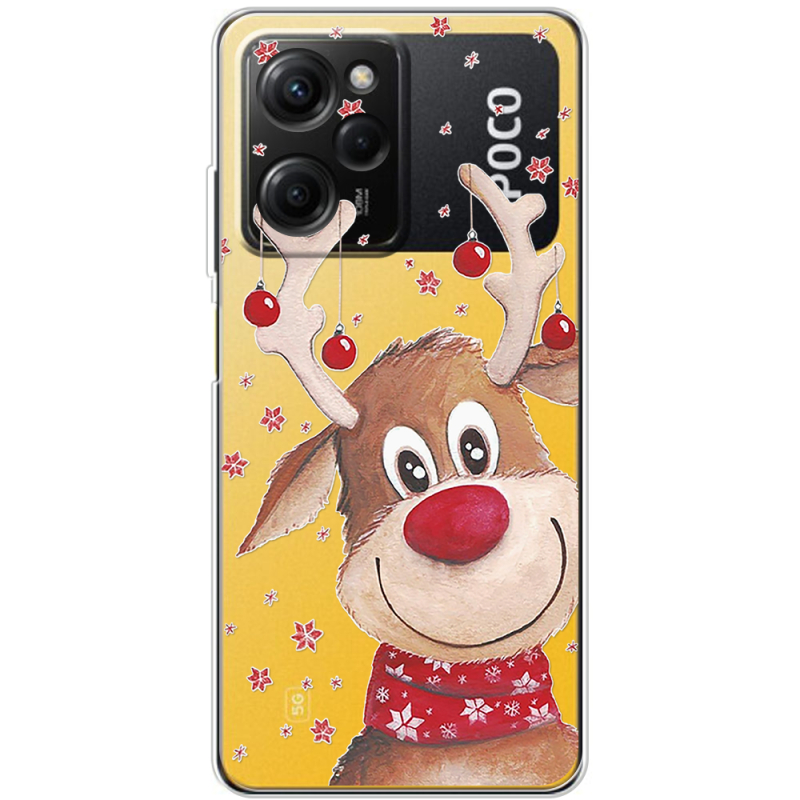 Прозрачный чехол BoxFace Xiaomi Poco X5 Pro 5G Winter Deer