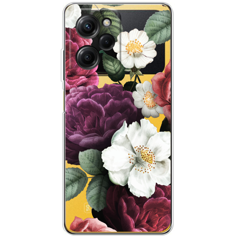 Прозрачный чехол BoxFace Xiaomi Poco X5 Pro 5G Floral Dark Dreams