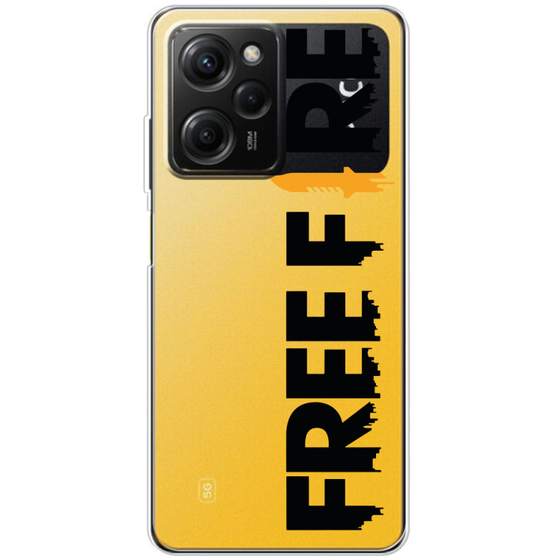 Прозрачный чехол BoxFace Xiaomi Poco X5 Pro 5G Free Fire Black Logo