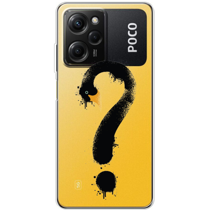 Прозрачный чехол BoxFace Xiaomi Poco X5 Pro 5G Swan question