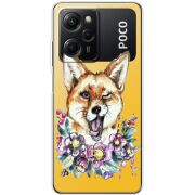 Прозрачный чехол BoxFace Xiaomi Poco X5 Pro 5G Winking Fox