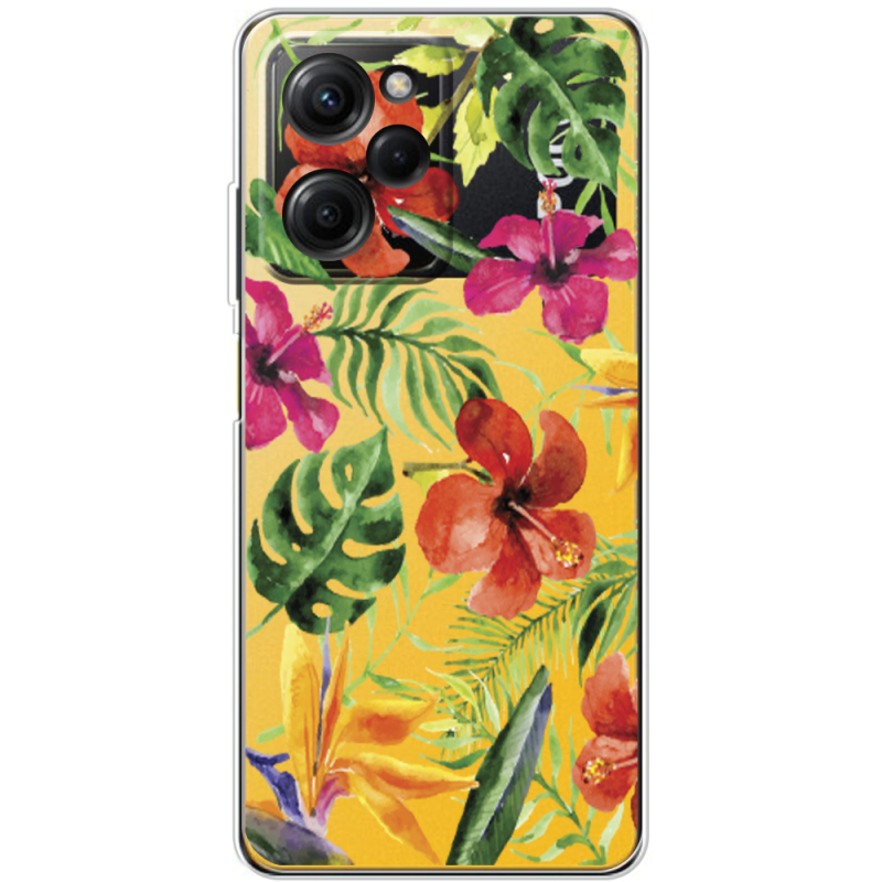 Прозрачный чехол BoxFace Xiaomi Poco X5 Pro 5G Tropical Flowers