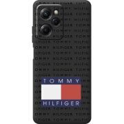 Черный чехол BoxFace Poco X5 Pro 5G Tommy Print