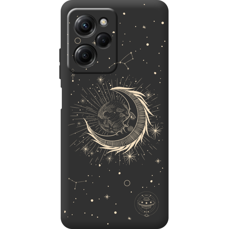 Черный чехол BoxFace Poco X5 Pro 5G Moon