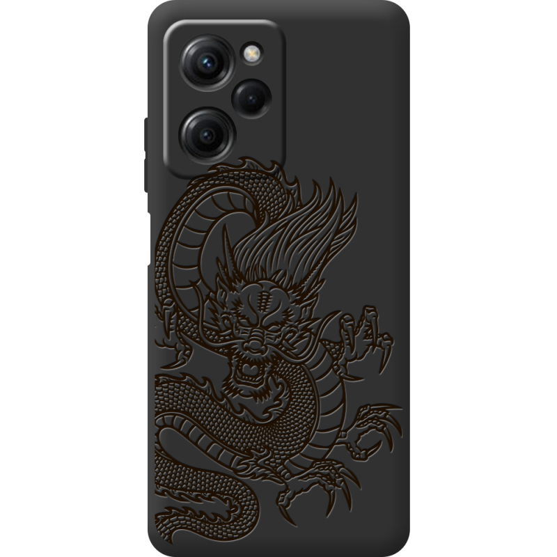 Черный чехол BoxFace Poco X5 Pro 5G Chinese Dragon