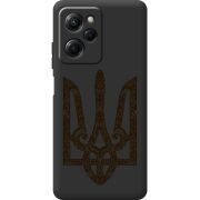 Черный чехол BoxFace Poco X5 Pro 5G Ukrainian Trident