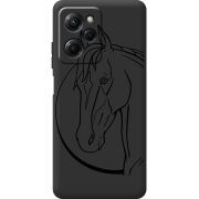 Черный чехол BoxFace Poco X5 Pro 5G Horse