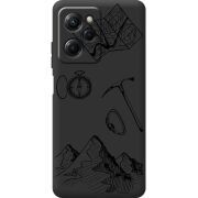 Черный чехол BoxFace Poco X5 Pro 5G Mountains