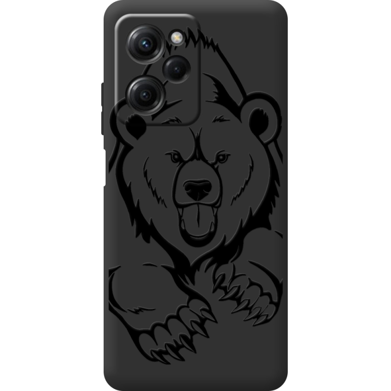 Черный чехол BoxFace Poco X5 Pro 5G Grizzly Bear