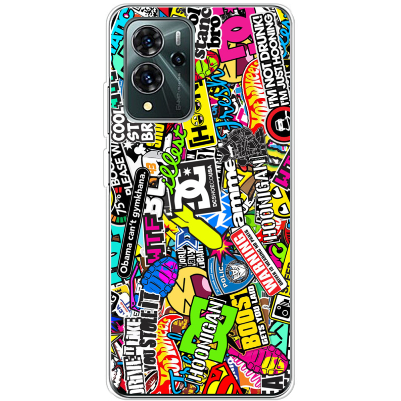 Чехол BoxFace ZTE Blade V40 Pro Multicolored Inscriptions