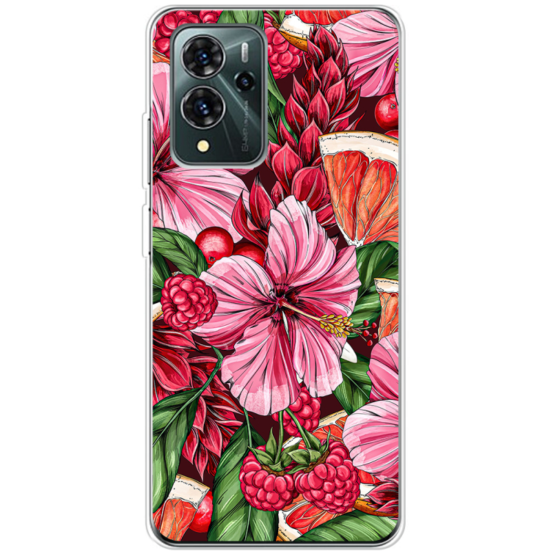 Чехол BoxFace ZTE Blade V40 Pro Tropical Flowers