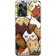 Чехол BoxFace ZTE Blade V40 Pro Sleepy Cats