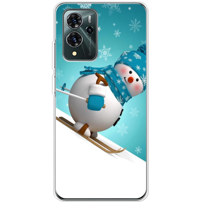 Чехол BoxFace ZTE Blade V40 Pro Skier Snowman