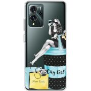 Прозрачный чехол BoxFace ZTE Blade V40 Pro City Girl