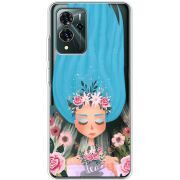 Прозрачный чехол BoxFace ZTE Blade V40 Pro Blue Hair